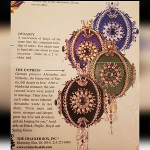 The Cracker Box Christmas Ornament Kit- The Empress (Black)